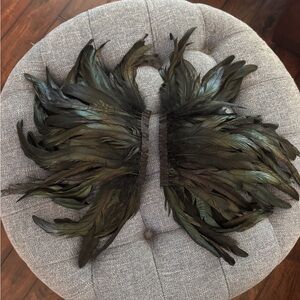 Gorgeous and Dramatic Pair of Feather Wings